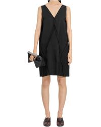 MM6 by Maison Margiela - V-Neck Sleeveless Mini Dress - Lyst
