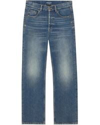 Saint Laurent - Loose Straight Mid-Rise Jeans - Lyst
