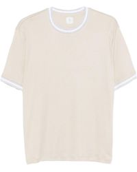 Eleventy - Contrast Trim Jersey T-Shirt - Lyst