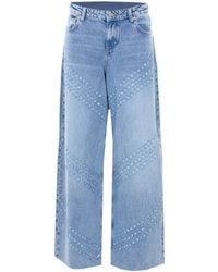 Liu Jo - Flare Embellished Jeans - Lyst