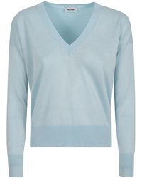 Baserange - V-Neck Long-Sleeved Sweater - Lyst
