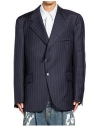 Hed Mayner - Pinstripe Wool Suit Jacket - Lyst