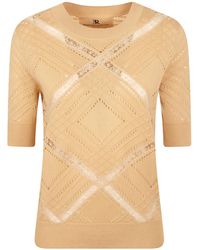 Ermanno Scervino - Lace-Trim Knitted Jumper - Lyst