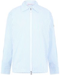 Moncler - Stripe Long-Sleeve Patterned Shirt - Lyst