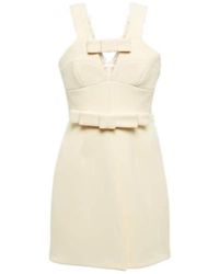 Jil Sander - Bow-Detail Wool-Blend Minidress - Lyst