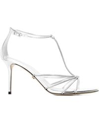 Mach & Mach - Crystal-Embellished High-Heel Sandals - Lyst