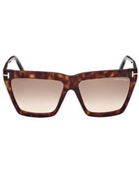 Tom Ford - Eyewear Eden Geometric Frame Sunglasses - Lyst