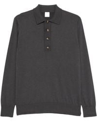 Eleventy - Long-Sleeve Polo Shirt - Lyst