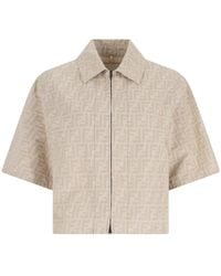 Fendi - Ff Chambray Jacket - Lyst