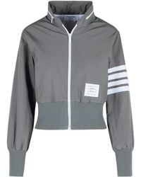 Thom Browne - Zip-Up Hooded Jacket - Lyst