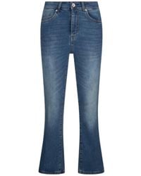 Liu Jo - Cropped Flared Jeans - Lyst