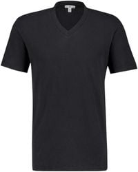 James Perse - Short Sleeved V-Neck T-Shirt - Lyst