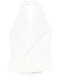 St. Agni - Halter Tie-Back Top - Lyst