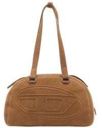 DIESEL - 1Dr Dome Suede Tote Bag - Lyst