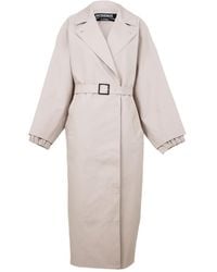 Jacquemus - Lapel Long-Sleeved Trench Coat - Lyst