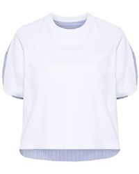 Sacai - Stitched T-Shirt - Lyst