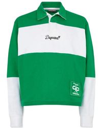 DSquared² - Logo Patch Rugby Polo Shirt - Lyst