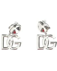 Dolce & Gabbana - Interlocking Logo Earrings - Lyst