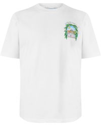 CASABLANCA - Graphic-Print Cotton T-Shirt - Lyst