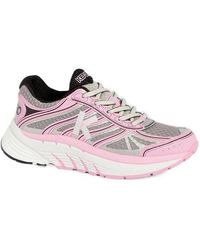 KENZO - Logo Printed Lace-Up Runner Sneakers - Lyst