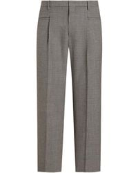 Dolce & Gabbana - Pleat-Detail Checked Trousers - Lyst