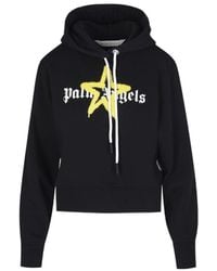 Palm Angels - Long-Sleeved Hooded Sweater - Lyst