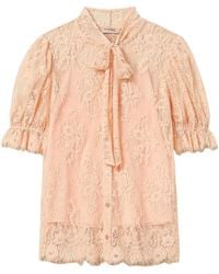 Twinset - Lace Bow Shirt - Lyst