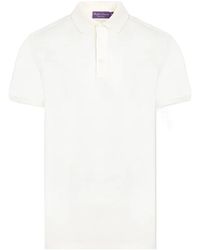 Ralph Lauren - Label Logo-Embroidered Short-Sleeved Polo Shirt - Lyst