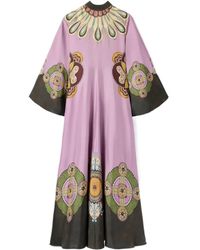 La DoubleJ - Bell-Sleeve Maxi Dress - Lyst