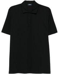 Herno - Button Detailed Short-Sleeved Polo Shirt - Lyst