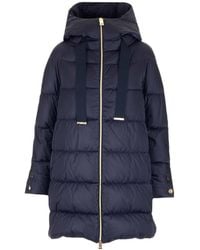 Herno - Zip-Up Drawstring Hooded Jacket - Lyst