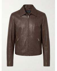 Gucci - Washed Stretch Nappa Leather Jacket - Lyst
