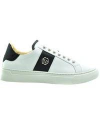 Philipp Plein - Leather Low Top Sneakers Logo - Lyst