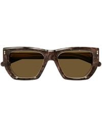 Gucci - Eyewear Geometric Frame Sunglasses - Lyst