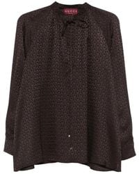 Gucci - Horsebit Detailed Long-Sleeve Shirt - Lyst
