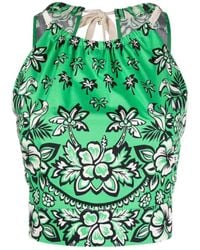 RED Valentino - Floral-Printed Top - Lyst