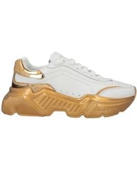 Dolce & Gabbana - Two-Tone Leather Platform Sneakers - Lyst