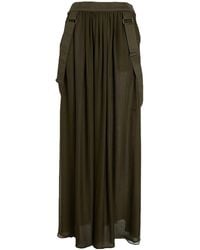 Max Mara - Solid-Colored Flare Skirt - Lyst