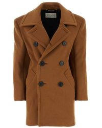 Saint Laurent - Coats - Lyst