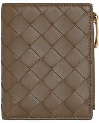 Bottega Veneta - Intrecciato Bi-Fold Small Wallet - Lyst