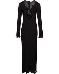 Magda Butrym - Long-Sleeved Crepe Beach Maxi Dress - Lyst