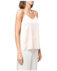 forte_forte - Spaghetti-Strap Silk Tank - Lyst