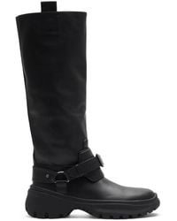Burberry - Leather Stomp High Boots​ - Lyst