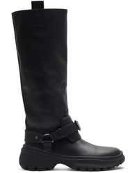 Burberry - Leather Stomp High Boots​ - Lyst