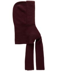 Yves Salomon - Hooded Ribbed Wool And Cashmere-Blend Snood - Lyst