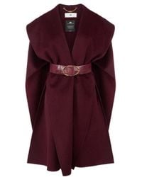 Elisabetta Franchi - Belted Coat - Lyst