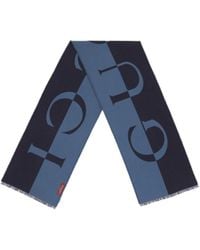 Gucci - Wool Scarf With Logo - Lyst