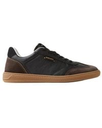 Versace - Greca Court Nappa Suede Sneakers - Lyst