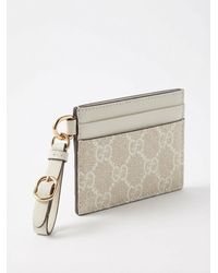 Gucci - Gg Emblem Card Case With Strap - Lyst