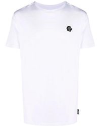 Philipp Plein - Hexagon Logo-Plaque T-Shirt - Lyst